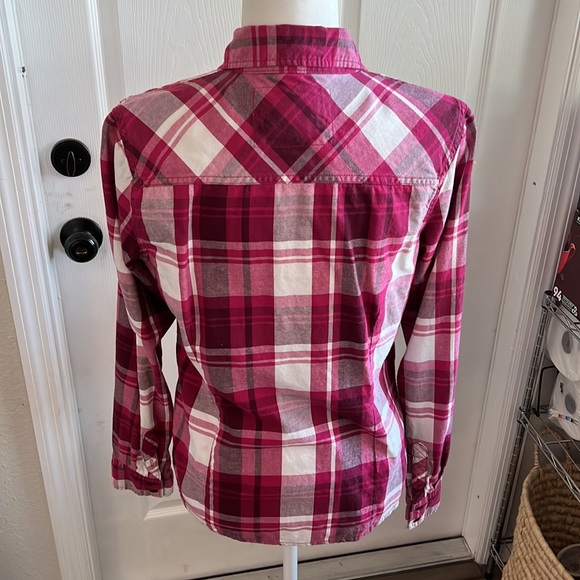 Aeropostale Pink Flannel Size Large - Picture 4 of 6